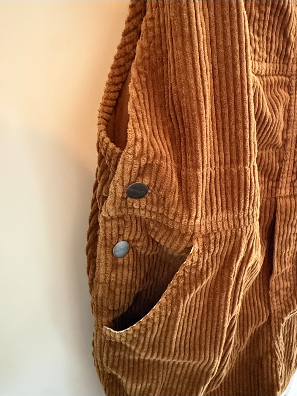 Carhartt Brown Women’s Corduroy Bib Straight Overalls - Picture 2 of 10